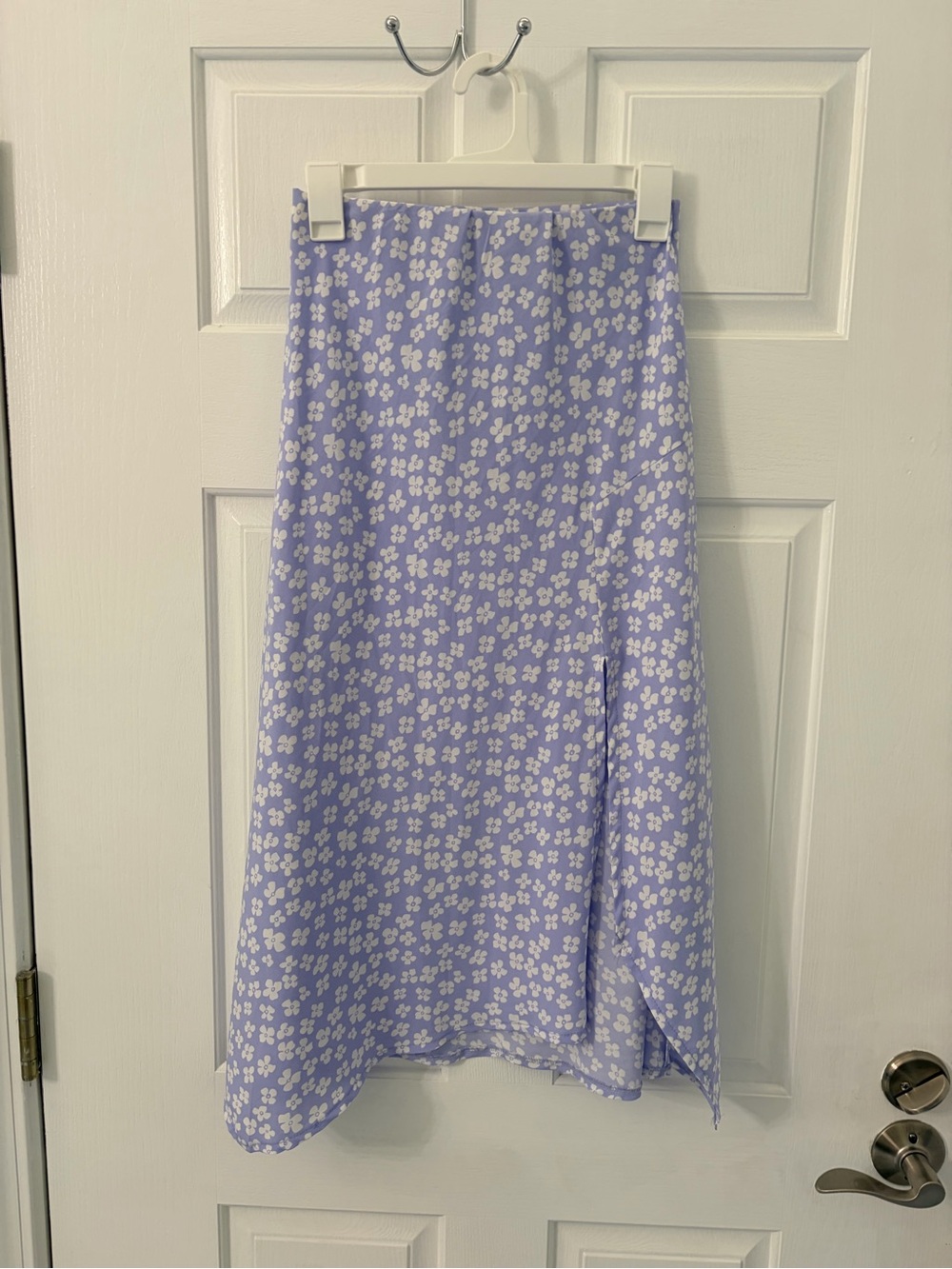 Princess Polly Lavender Floral A-Line Midi Skirt